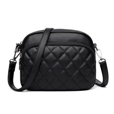 Diamant-Gitter-Umhängetasche, PU-Leder, Umhängetasche, Marken, Messenger-Handtasche und Geldbörse, Einkaufs-Handytasche