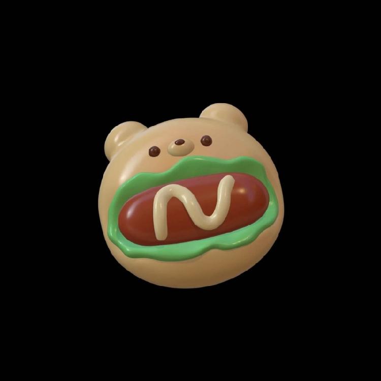 Hot Dog Squeeze Toy Silicone Molds DIY Bear Squeeze Toy Resins Castings Molds