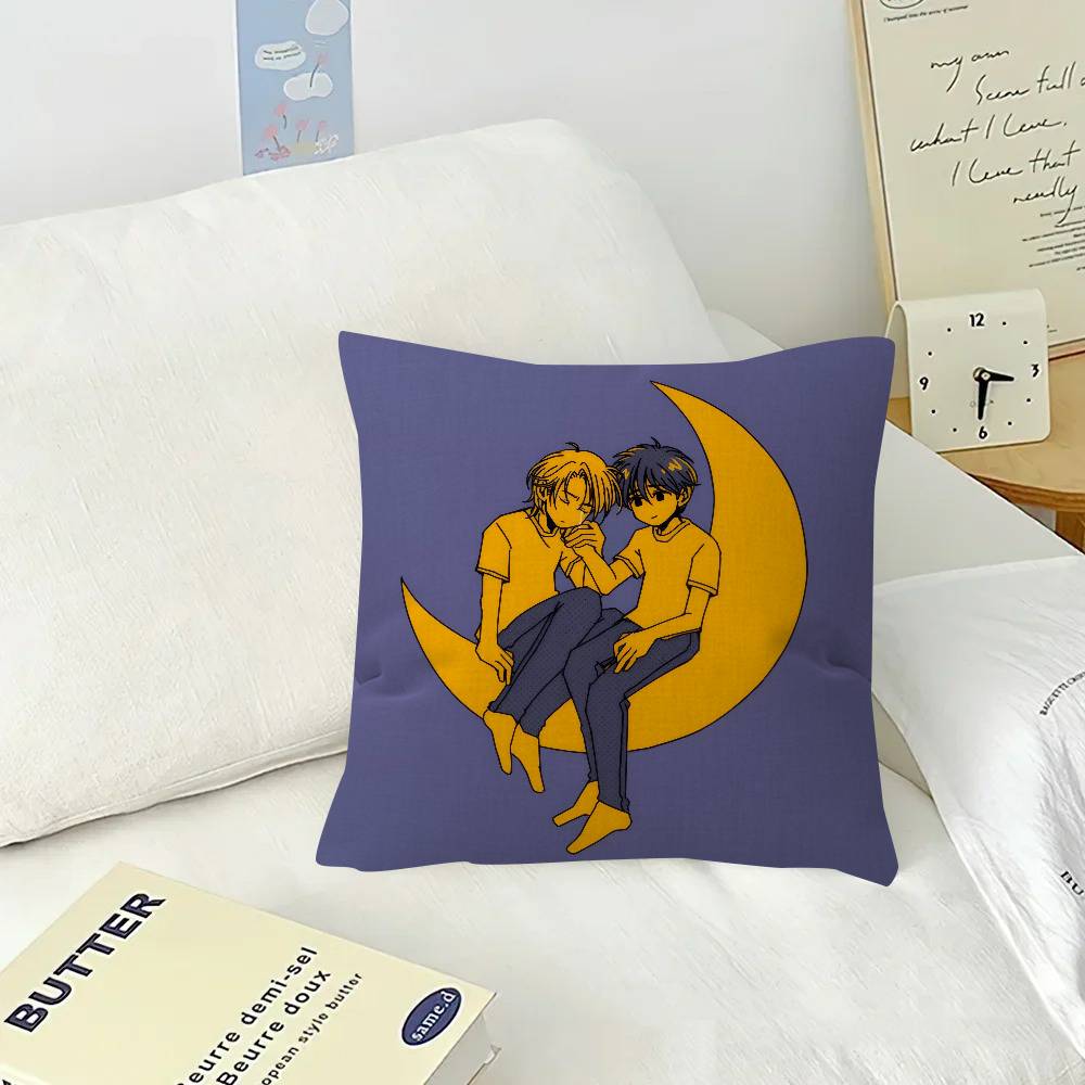 Crime anime BANANA FISH   Office Cushion Pillowcase Car Cushion Cover45X45CM Lumbar Pillowcase Sofa Pillowcover