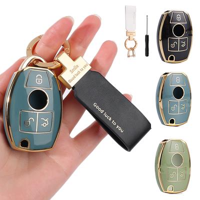 1pc Keycase HOT TPU Car Remote Key Case Cover Shell for Mercedes Benz A B C E S Class W204 W205 W212 W213 W176 GLC CLA AMG W177