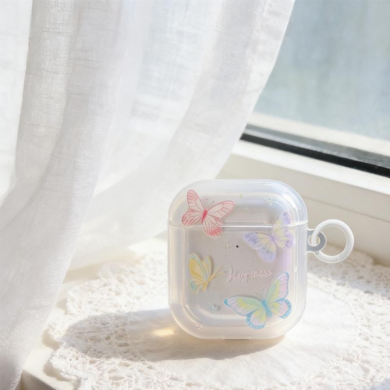 Color butterfly apple wireless bluetooth AirPods pro1 generation 1 generation 1 generation earphone case