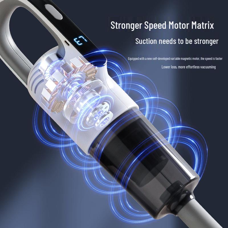 Wireless Handheld Vacuum & Mop: Powerful Suction, Mite Removal, Rechargeable All-In-One for Home Use