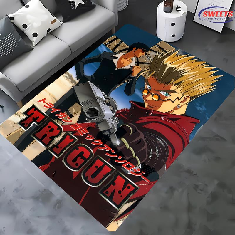 Nya hyllor! Bilibili Trigun Stampede Matta, Vardagsrum Sovrum Kontor Barnrum Val, Halkfri Maskintvättbar Matta