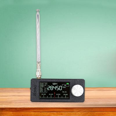 SI4732 0.5-108mhz Portable Radio 1.9inch IPS Screen Pocket Mini Radio LSB USB AM FM HF SW MW VHF Radio with 2pcs Antenna