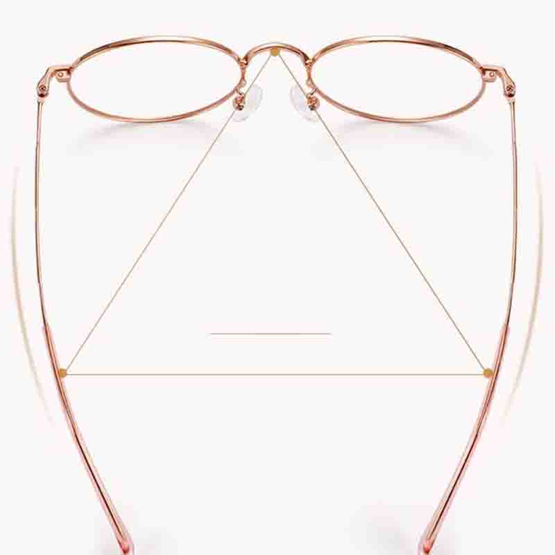 Metal Round Frame Glasses WomanMen Anti Blue Light Glasses Gold Optical Eyeglasses Frame Computer Glasses Transparent Clear Lens