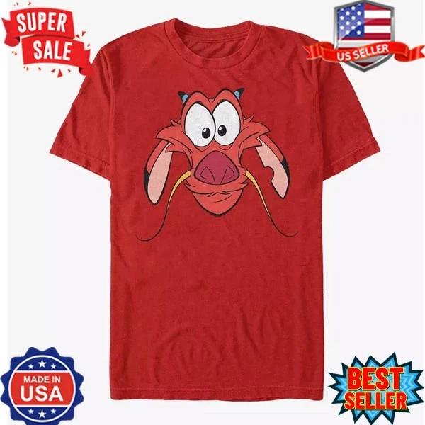 Disney Mulan Big Face Mushu T-Shirt S-5XL S