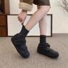 Women Flats Shoes 2026 Autumn Winter Woolen Fabric Comfort Soft Sole Mary Jane Shoes Outdoor Warm Plush Cotton Shoes Zapatos