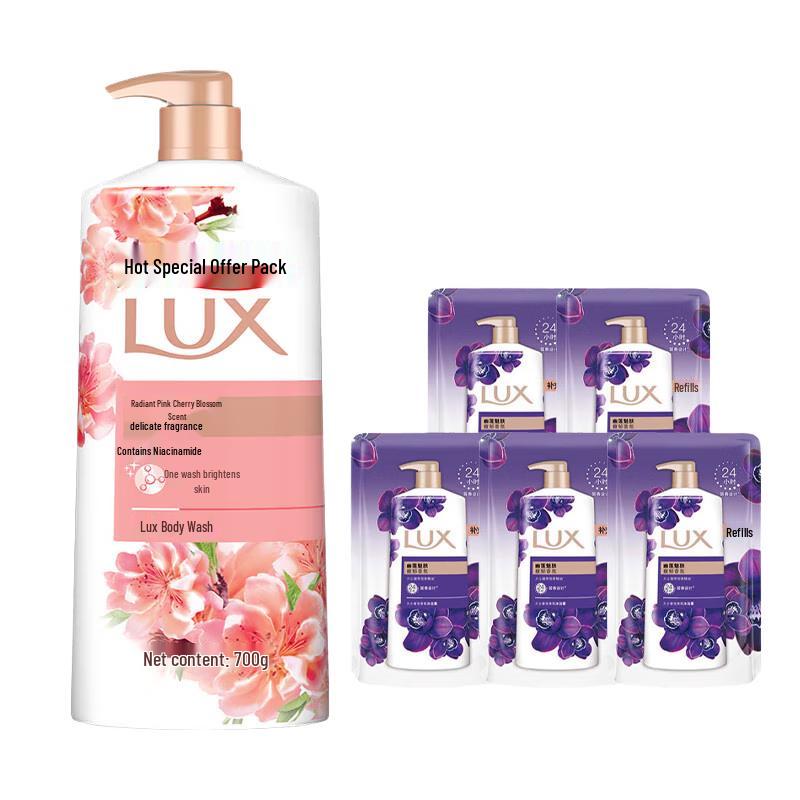 

Lux Pink Cherry Blossom Scent Shower Gel Value Pack