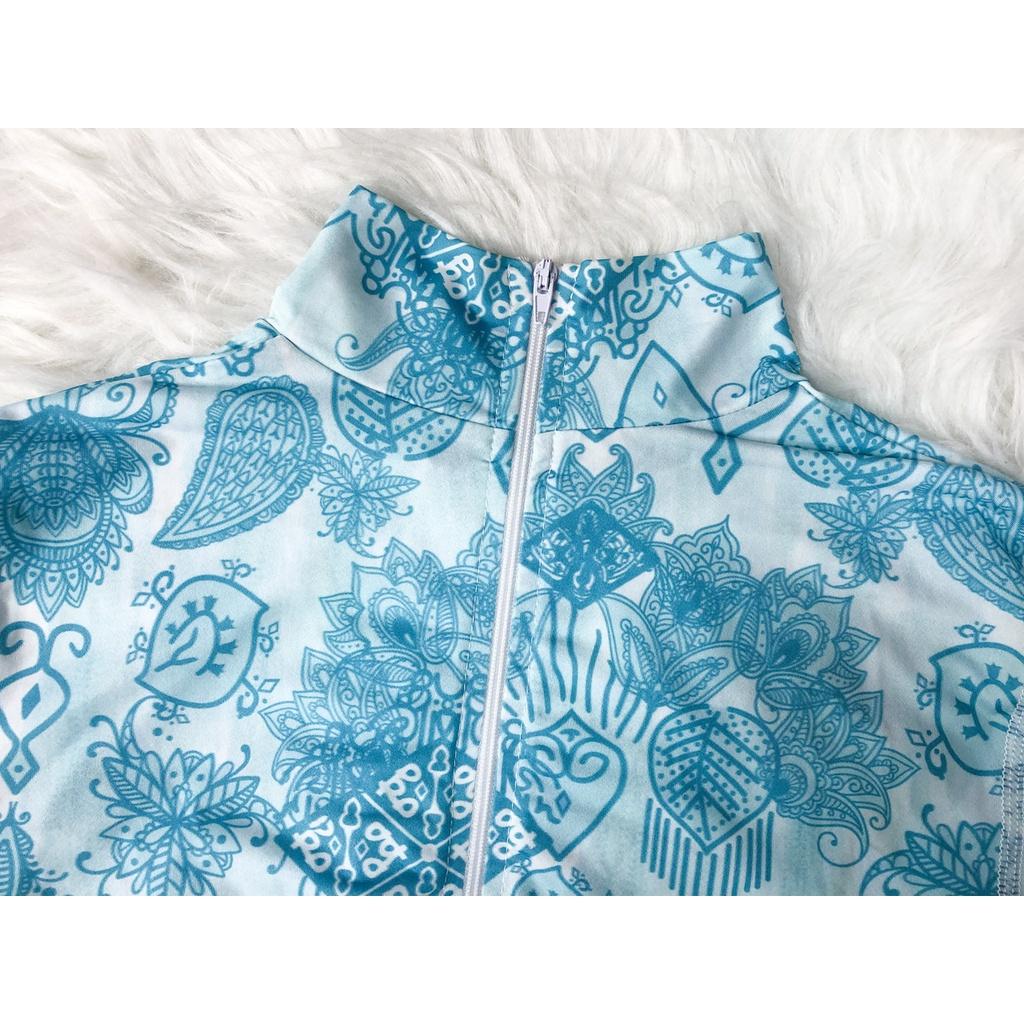 Badeanzug für Damen in Übergröße, 2XL-5XL, einteilig, mit langen Ärmeln, bedruckt, Strandmode, wasserdichte Schwimmbekleidung