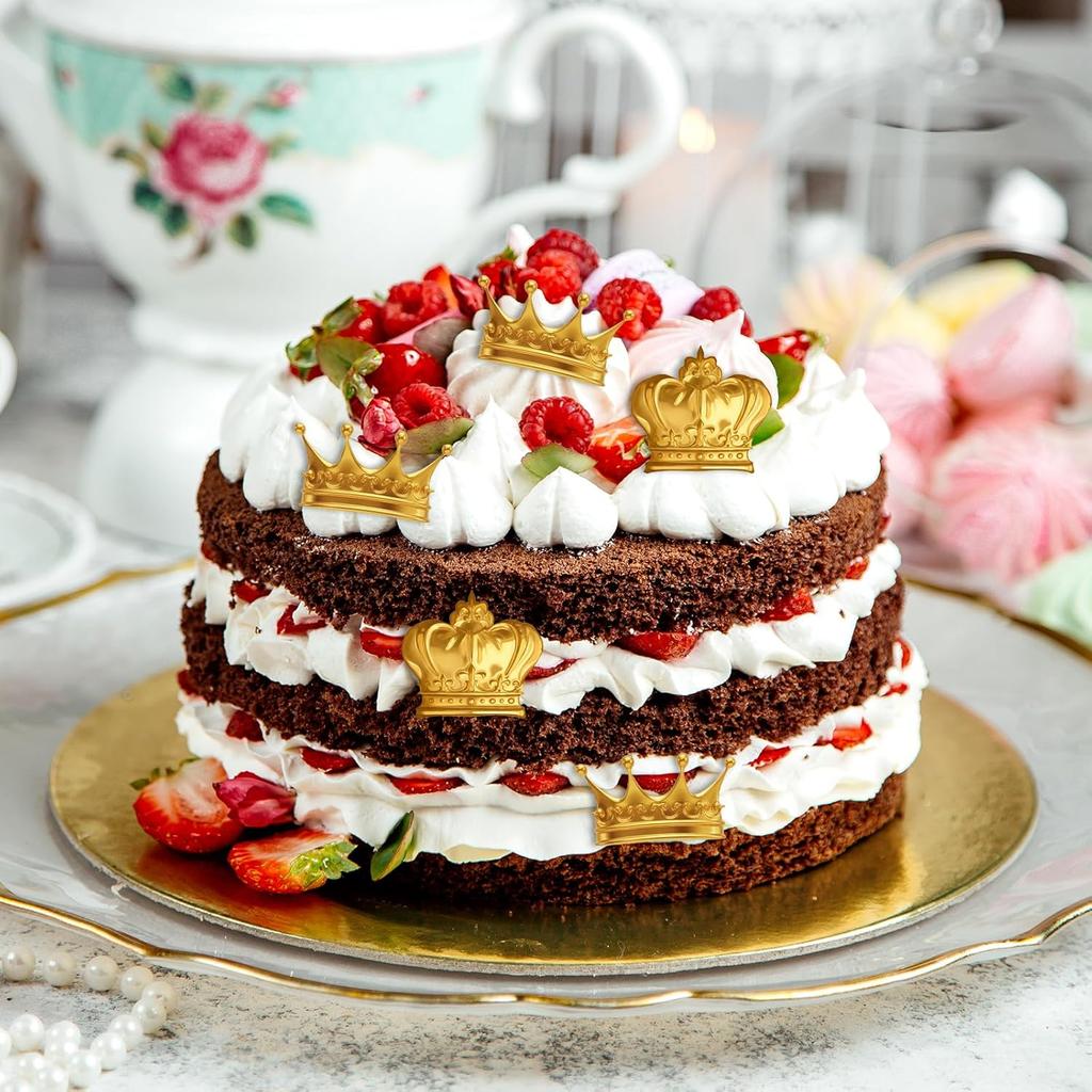 2pcs Crown Silicone Fondant Molds, 3D Crown Chocolate Molds for Cake Decorating, Cupcake Toppers, Sugar Craft, Gum Paste, Polymer Clay