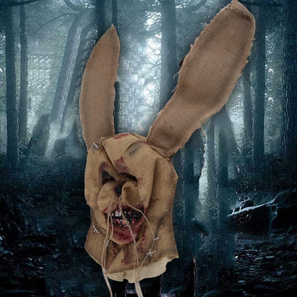 Halloween Scary Face Cover Creepy Scarecrow Headgear Halloween Fancy Dress Cosplay Costume Props