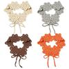Wide Band Crochet Hair Band Hollow Flower Design Floral Headband Hair Scarf  Beach Daily Wear