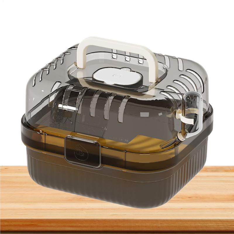 Hamster Travel Carrier Breathable Travel Carrier Portable Outdoor Lightweight Ventilated With Running Wheel Bag For Outing