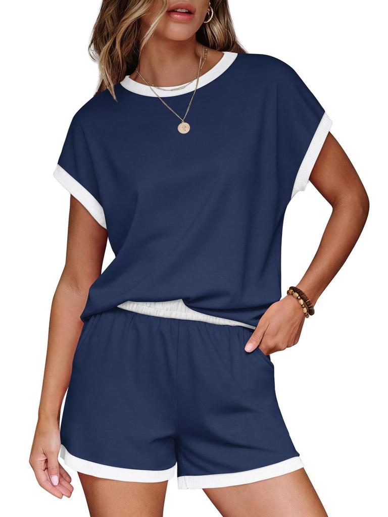 2026 Summer Women's European & American Casual Loose Pajama Set