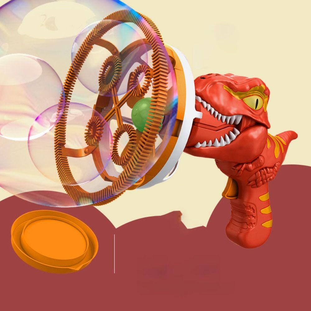 ABS Fan Dinosaur Bubble Machine Bubble Dinosaur Outdoor Toys Handheld Electric Dinosaur Bubble Machine Bubbles in Bubble