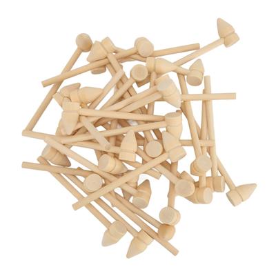 35pcs Mini Wooden Hammer Knockout Hammer Kids Toys for Breakable Chocolate Cracking Seafood Tool Craft
