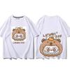 Lässiges Unisex-Kurzarm-T-Shirt Druck Damen-T-Shirts Baggy Baggy Rundhals Lässige Oberteile Labu