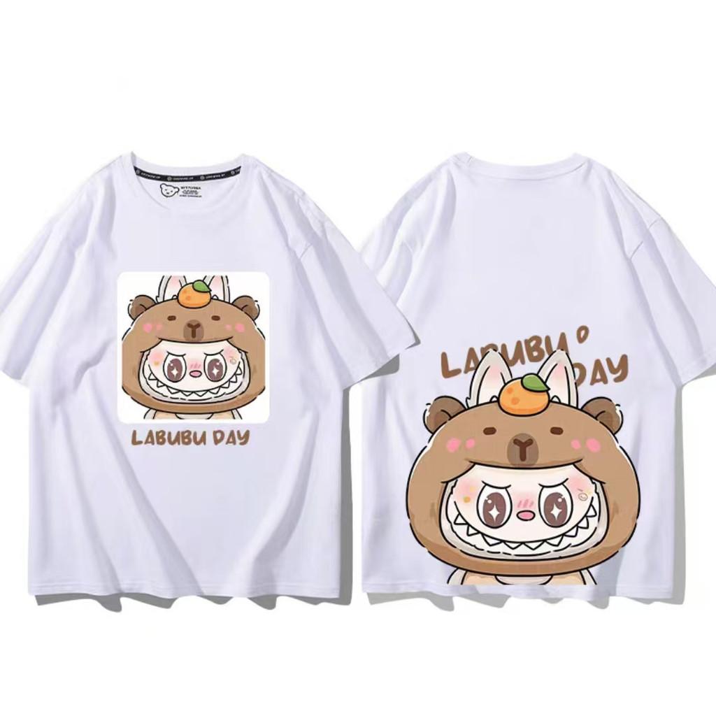Lässiges Unisex-Kurzarm-T-Shirt Druck Damen-T-Shirts Baggy Baggy Rundhals Lässige Oberteile Labu