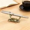 Yousheng Brass Weightlifting Crab Pen Holder Simulation Crab Stationery Pencil Stand Home Office Desktop Fengshui Decoration Ornament