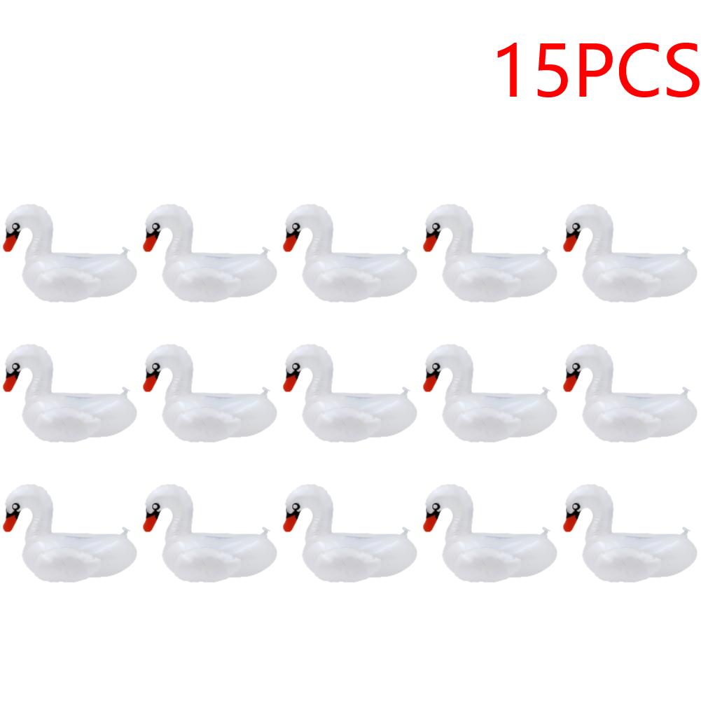 Inflatable Cup Holder PVC Swan Beverage Glass Holder Portable Water Inflatable Coasters for Holiday Birthday Party