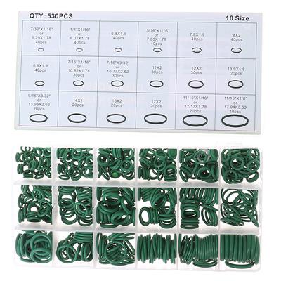 530Pcs Seal O-Ring R134A Repair Car Air Conditioning Rubber Sealant Box Set