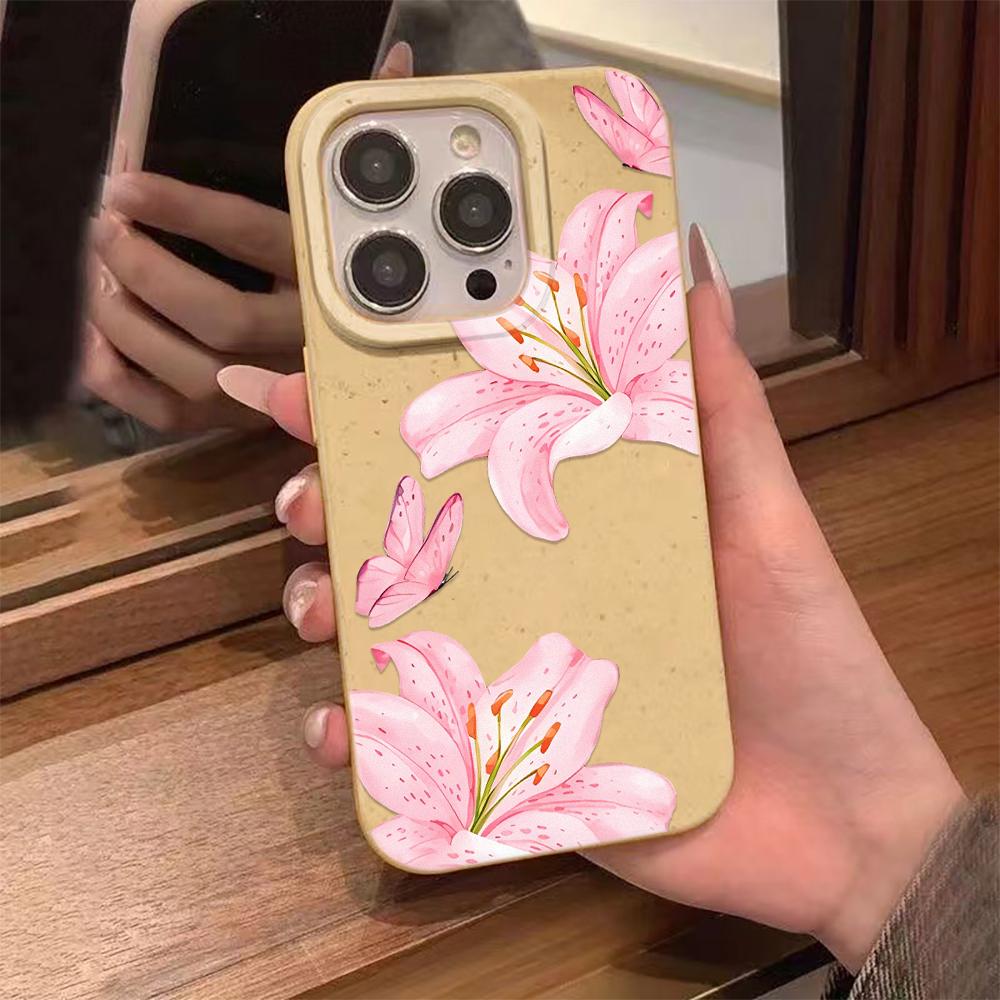 Red Lily Phone Case Suitable For IPhone 17 Pro Max Air 16 15 Plus 14 13 12 11 Case Cover Funda For IPhone 16 15 14 Plus Case