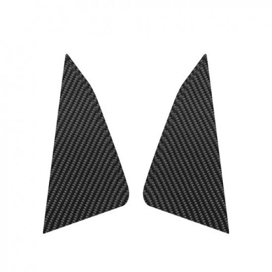 2Pcs Carbon Fiber Interior Floor Console Side Cover Trim For Ford Explorer