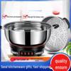 Casserole et poêle électrique multifonctionnelle - Grande capacité, en acier inoxydable, pour cuire à la vapeur, bouillir, mijoter et frire