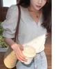 Elegant White Lace Shirt Women's Fashion V-neck Bubble Sleeve Blouse Versatile Summer New Style Korean Loose Fit  Color