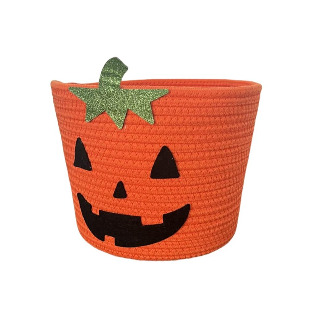 Halloween Pumpkin Candy Collection Basket for Kids or Storage