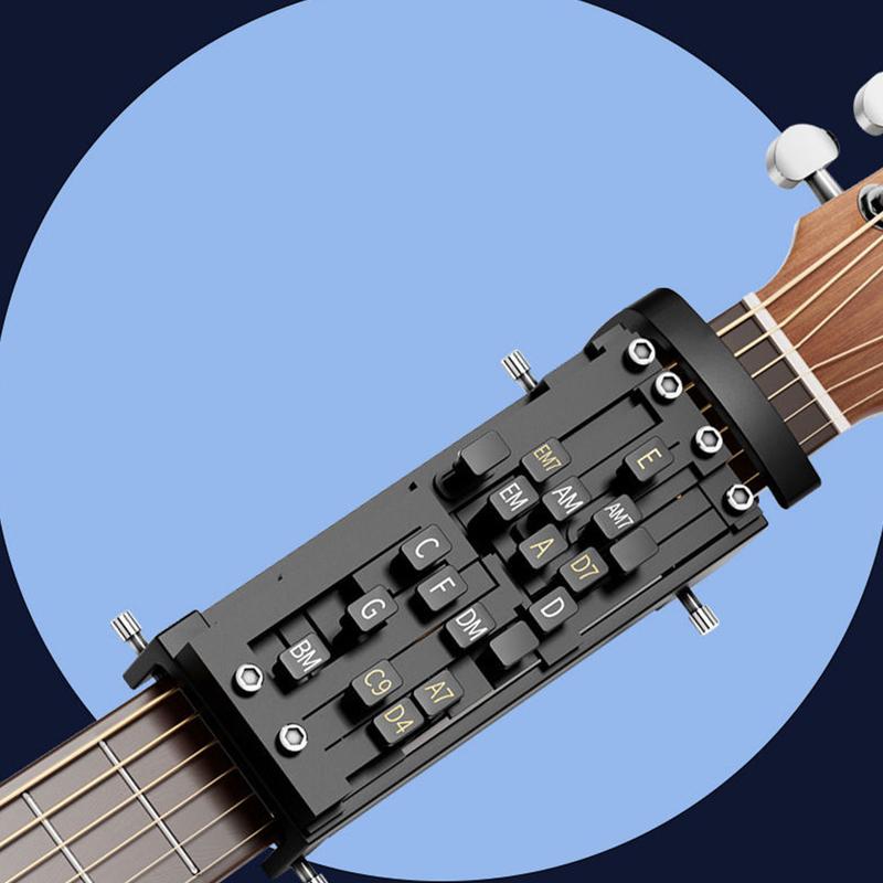 Przyrząd do dociskania akordów gitarowych Pomocnik do akordów gitarowych Trener akordów gitarowych Pomoc gitarowa Trener akordów Akcesoria gitarowe dla początkujących