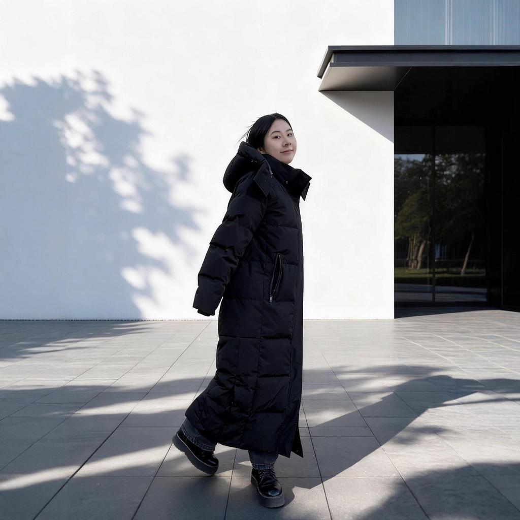 New Unisex Long Ankle-Length Winter Jacket - Loose Fit, Warm, Korean-Style