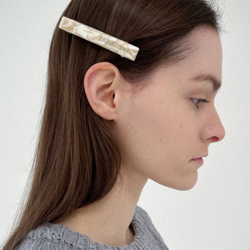 

Studio Salt [SALT Label] CLASSIC SQUARE HAIRPIN_BEIGE BEIGE