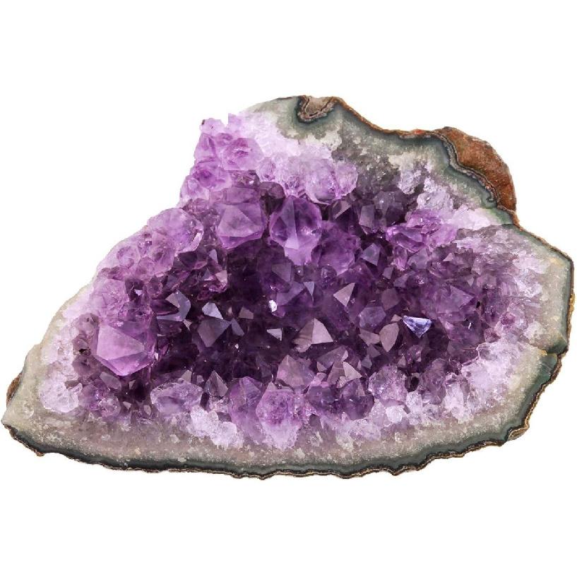 rockcloud Natural Purple Amethyst Quartz Crystal Cluster Geode Druzy Home Decoration Gemstone Specimen