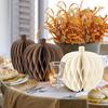 Pumpkin Honeycomb Centerpiece 3D Paper Pumpkin Honeycomb Decoration Autumn Table Ornament for Halloween Fall Harvest Thanksgiving Home Decor