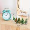 2D Flat Heart-shaped Acrylic Christmas Decoration, Indoor and Outdoor Decoration - No Battery/electricity Required, Free Day Decoration, Shop Deco