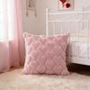 Valentine's Day Plush Pillow Cover Heart Embroidery Jacquard Cushion Case for Sofa Decor Romantic Gift
