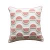 New Tassel Throw Pillow, Living Room Sofa, Modern Pink Wave Dot Pillow, Square Pillow Cover