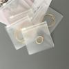 Frosted Jewelry Organizers: Earrings, Bracelets, Bag Storage, Portable Zipper, Dustproof EVA Cases