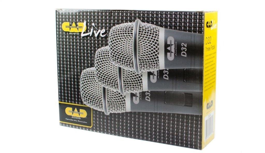 CAD AUDIO Dynamic Vocal Microphone D32 3-Pack