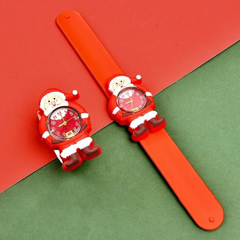 1-10PCS Christmas Gift Cartoon Pop Circle Watch Kindergarten Class Birthday Sharing Gift Electronic Watch