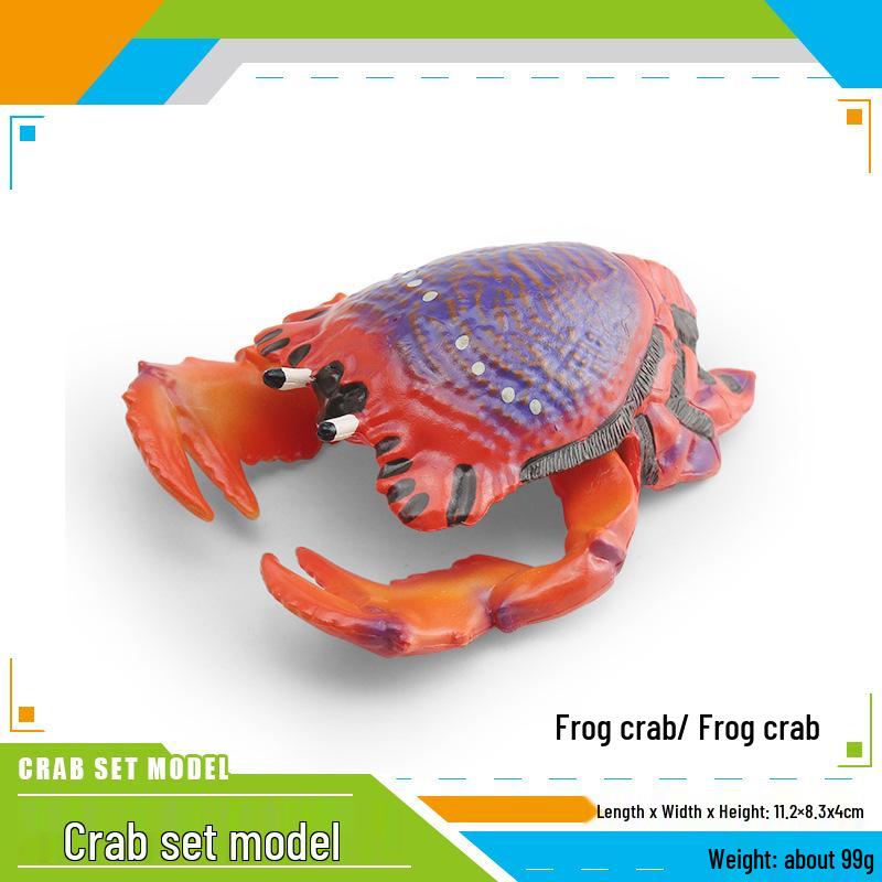Cross-border Marine Animal Crab Toy: Three-Eyed, Tiger, and Frog Crab Cognitive Model for Children