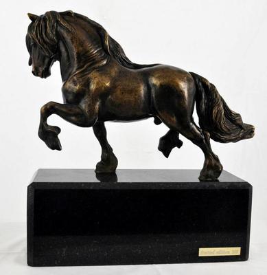 Fresian Horse I - Exclusive Horse Figurine, Luxury Interior Decoration, Unique Edition of Brand Figurines