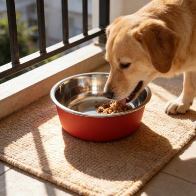 Stainless Steel Dog Bowl Cat Food Bowl with Anti-Slip Bottom Safe Easy To Clean Water Food Bowl for Cats And Dogs Feeding And Drinking