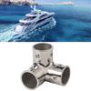 Handlauf 90° T-Stück aus Edelstahl 316 Marine Rohrverschraubungen