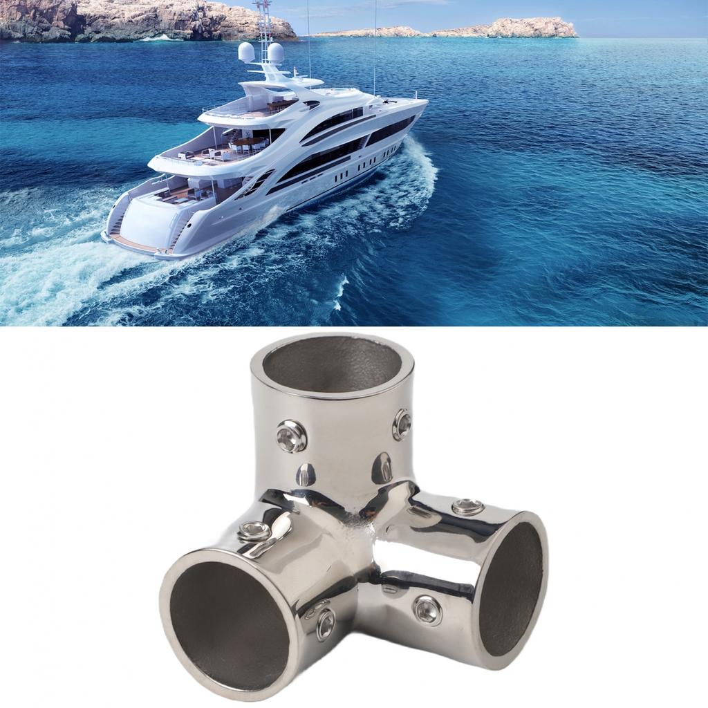 Handlauf 90° T-Stück aus Edelstahl 316 Marine Rohrverschraubungen