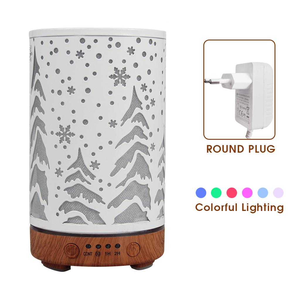Timing Function Aroma Diffuser Hollow Tree Humidifier Bedroom Fragrance Diffuser with LED Lights Humidificador para aromaterapia
