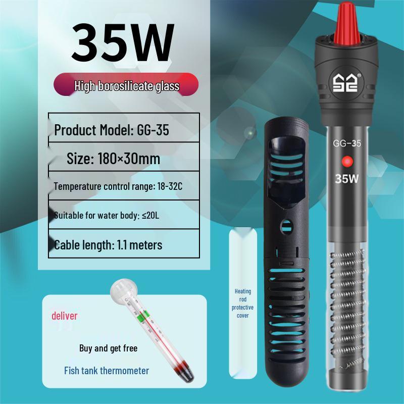 Explosion-Proof Digital Aquarium Heater with Thermostat for Fish and Turtle Tanks
