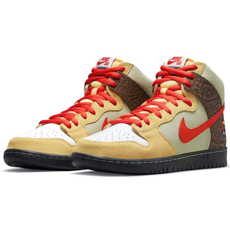 Nike X Color Skates Sb Dunk High 'Kebab And Destroy' Skateboard Shoes CZ2205-700