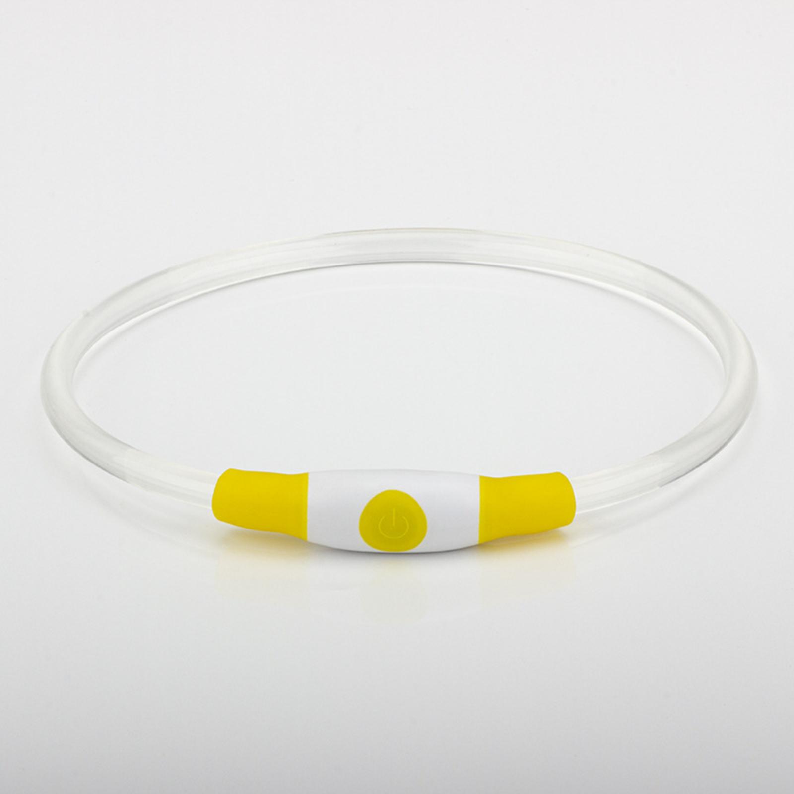 

Dog Light-Up Collar Pet Light-Up Collar USB Rechargeable LED Light-Up Collar Full-Body Illuminated Dog Collar Illuminated Dog Collar One Size жовтий